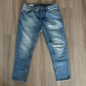 Zara Men Light Blue Straight Jeans